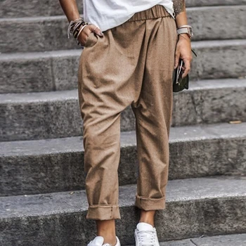 

Men High Waist Pants Fashion Full Length Stretch Pants Male Casual Comfortable Breathable Trousers Pants