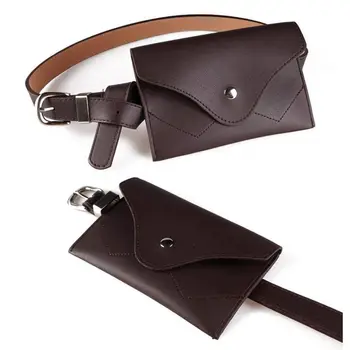 

Women Fanny Pack, PU Leather Fanny Pack With Removable Belt Waist Pouch Fashion Girls Belt Bum Fanny Bag