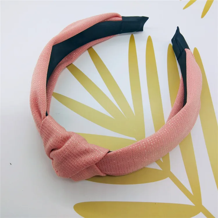 Korea pink Милые блестящие женские повязки для волос ins широкие повязки для девушек женские головные уборы аксессуары для волос - Цвет: Korea pink