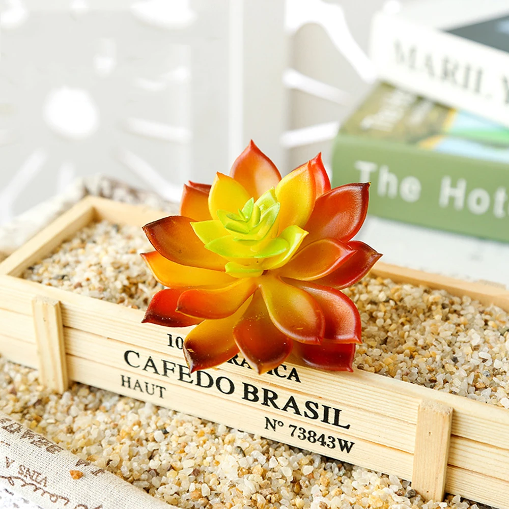 New Bonsai Artificial Succulents Lotus Plants Flower Christmas Wedding Party Supplies Fake Plants Home Garden Decoration