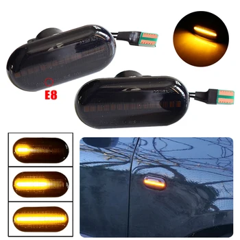 

2Pcs Dynamic LED Side Marker Light Flowing Turn Signal Light Blinker For Renault Clio1 2 Espace Kangoo Laguna Master Megane