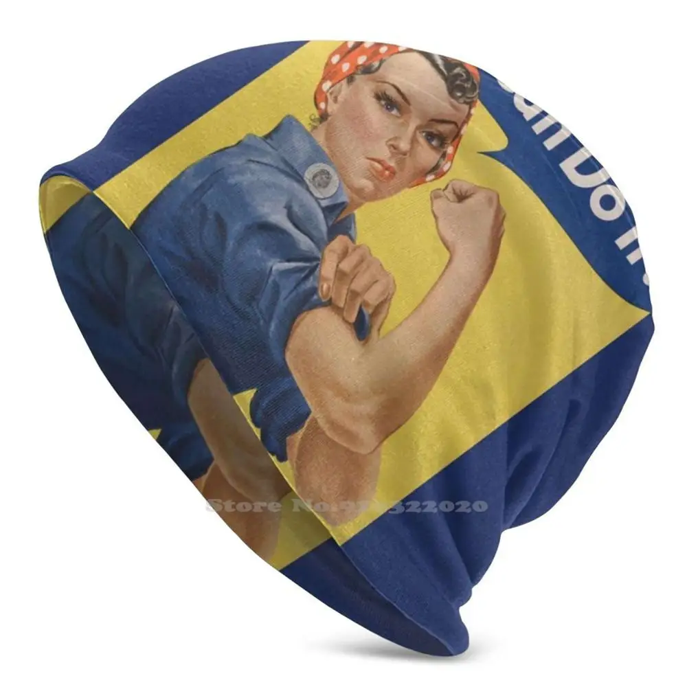 Rivettatrice Pettinata Ce La Possiamo Fare! Ww2 Warm Stretch Windproof Cap Headgear Rivettatrice Rosica Ww2 Rivettatrici Donna Possiamo Farlo Cantiere