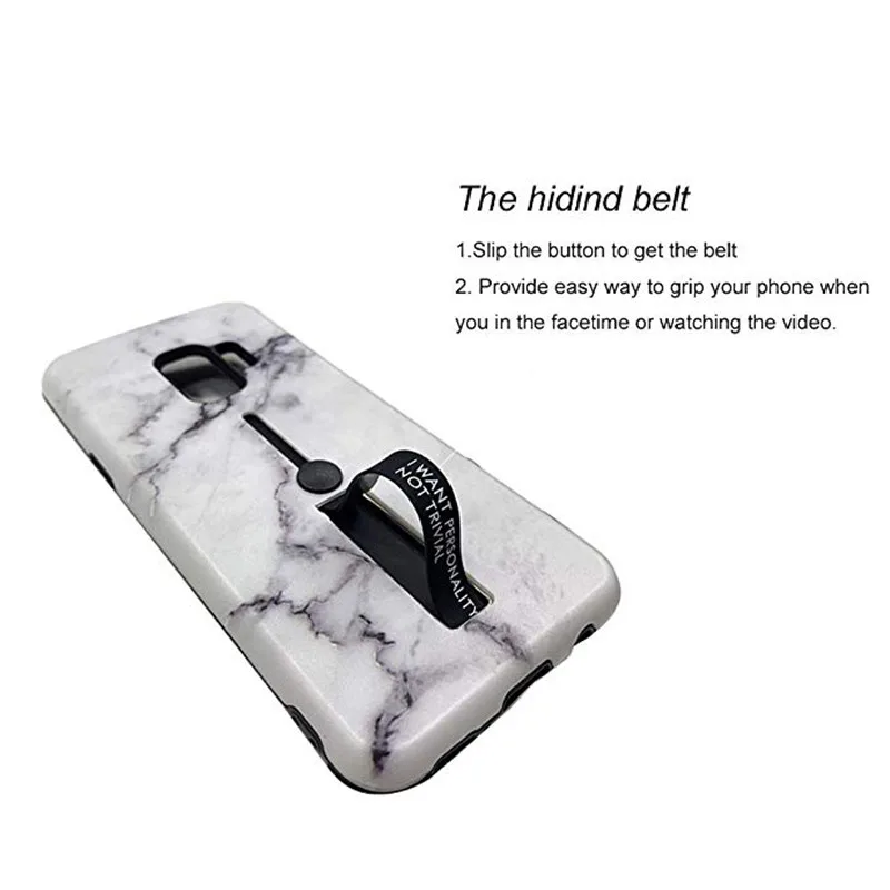 Модные мраморные кольца kickstand phone Чехол для iPhone 6 6S 7 8 plus x xr xs max samsung Galaxy S7 Edge S8 S9 Plus пылезащитный чехол