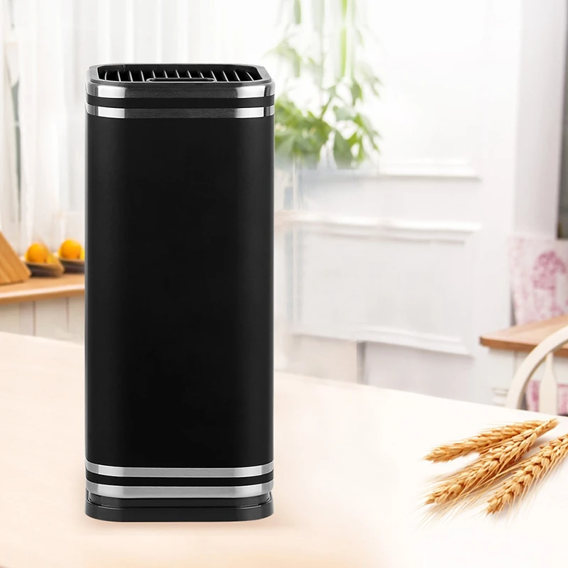 

New-8 Inch Black Knife Stand Large Capacity Stainless Steel Knife Holder Kitchen Tool Stainless Steel Knife Stand