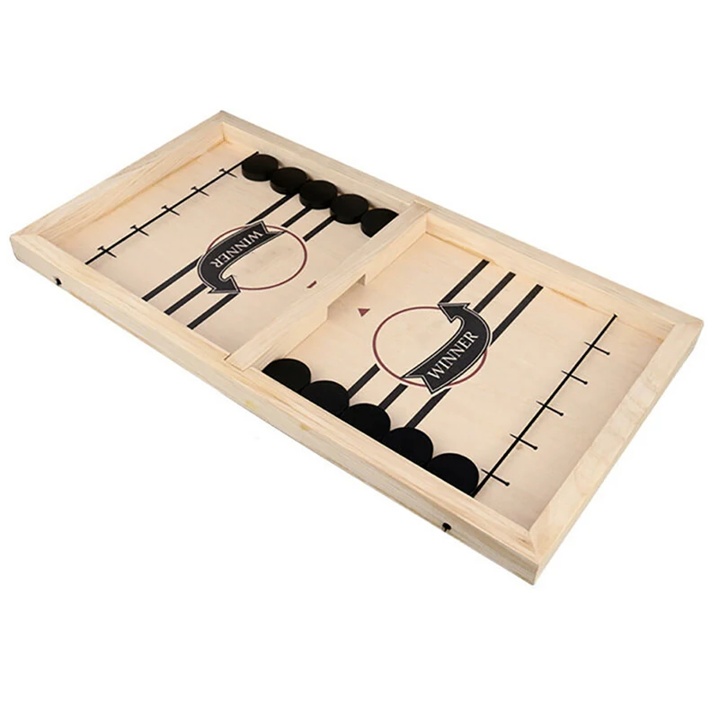 Yeelan Fast Sling Puck Spiel Holzhockeyspiele Tischhockey Desktop Sport Spielzeug Schlacht 2 in 1 Gewinner Brettspielzeug für Kinder Adult Family Party Geschenk Yeelan Fast Sling Puck Spiel Holzhockeyspiele Tischhockey Desktop Sport Spielzeug Schlacht 2 in 1 Gewinner Brettspielzeug für Kinder Adult Family Party Geschenk