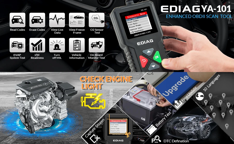 EDIAG YA101 OBDII Code Reader (1)