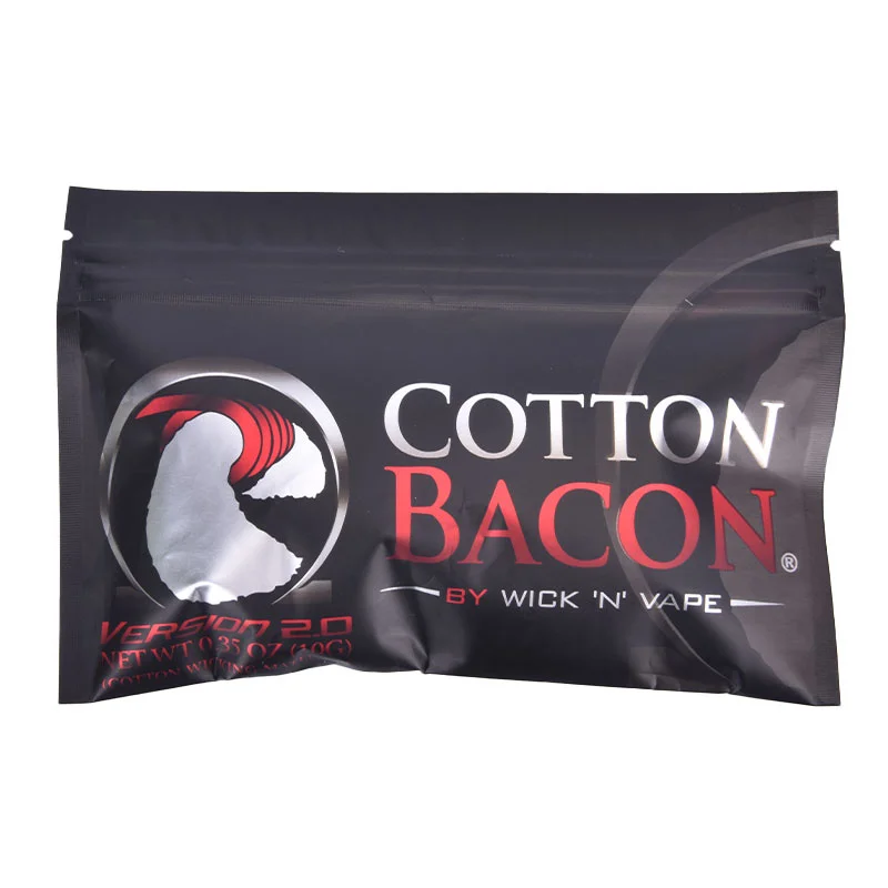 Новинка 100% хлопковая электронная сигарета Bacon Золотая версия подходит для RDA/RTA