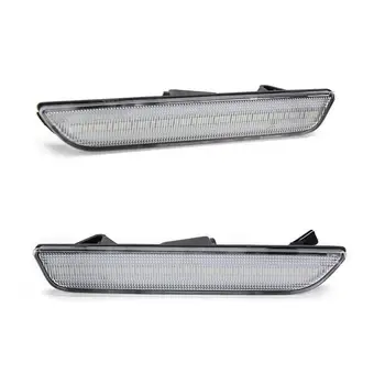 

2*Clear Lens Red Parking Lamp LED Rear Side Marker Light for Ford Mustang 10-14 rear side marker light