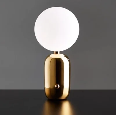 

Post modern bedroom bedside ball table lamp designer Nordic living room glass ball table lamp decoration table lamp