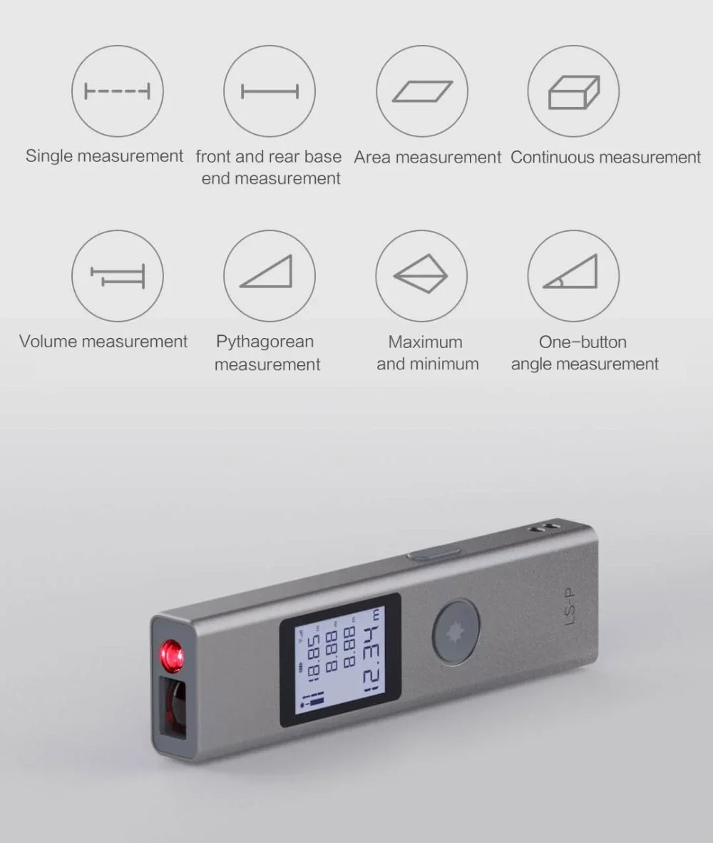 Xiaomi youpin ATuMan DUKA LS-P LS-1 перезаряжаемый интеллектуальный цифровой лазерный дальномер для охоты Гольф Лазерный дальномер 40 м