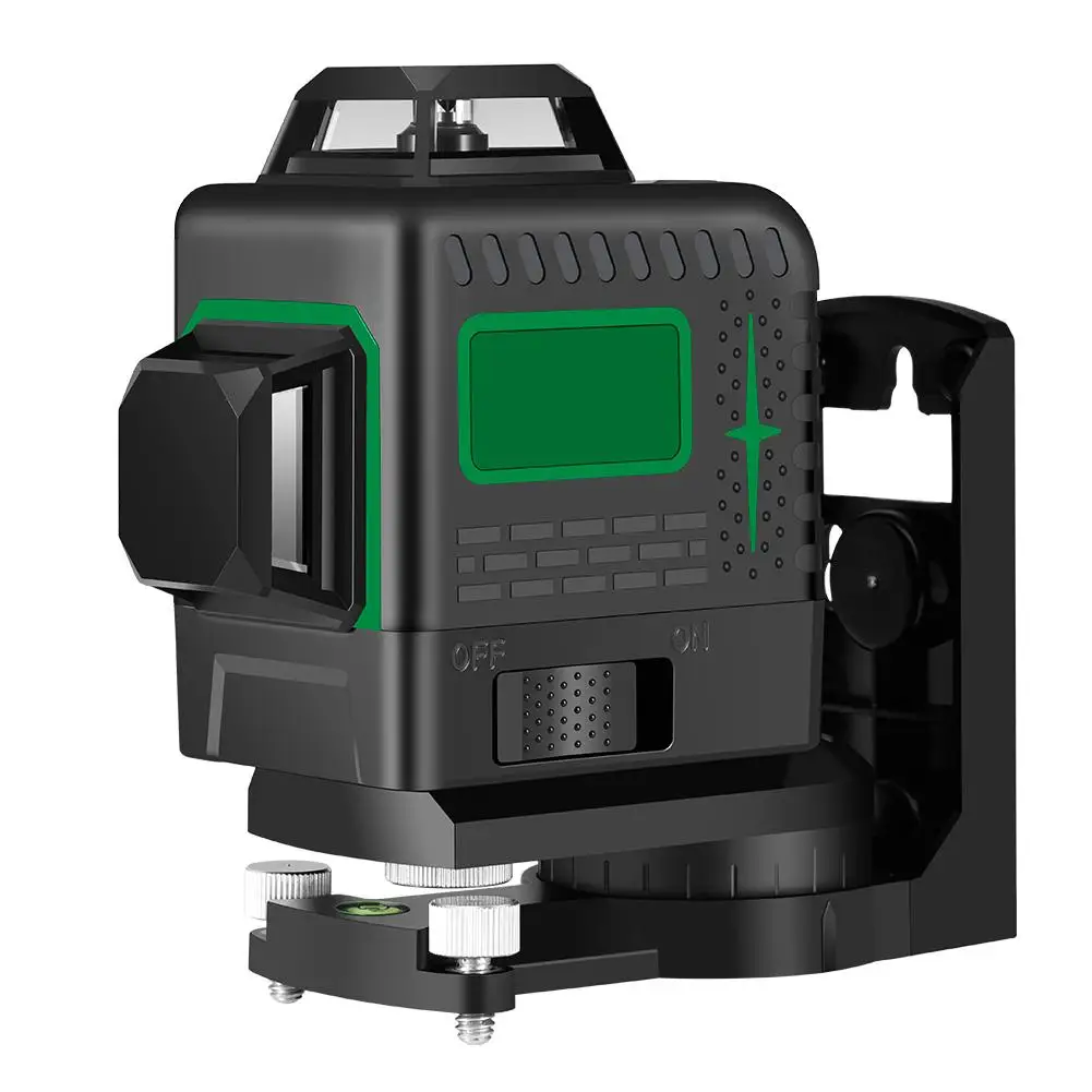 

Mini 3D Laser Level Green Cross 12 Line Laser Self Balancing Device, IP54 Waterproof, Self-Leveling Vertical And Horizontal Line