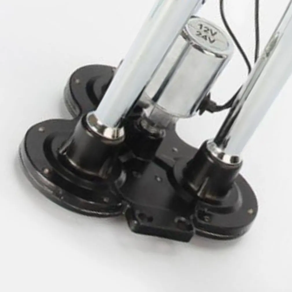 Automobile 12/24 V Cart Heavy Duty Truck Big Truck Three-tube Plating Chromium Electrically Controlled Air Horn