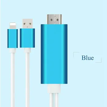 

Hot Sale for IPhone To HDMI Cable HD 1080P HDMI Converter Adapter Cable for HDTV TV Digital AV 2M for Lighting To HDMI