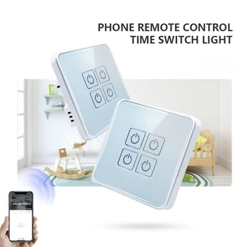 

ZIGBEE WiFi Smart Wall Switch No Neutral Wire Needed Wireless Smart Life Tuya Remote Control Multi-device Intelligent 3/4gang