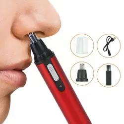 Usb Rechargeable Nose Hair Trimmer Repair Nose Hair Shaving Safe Trimming Cut Care Tool Hair Knife Hair Nose Nose H6W7