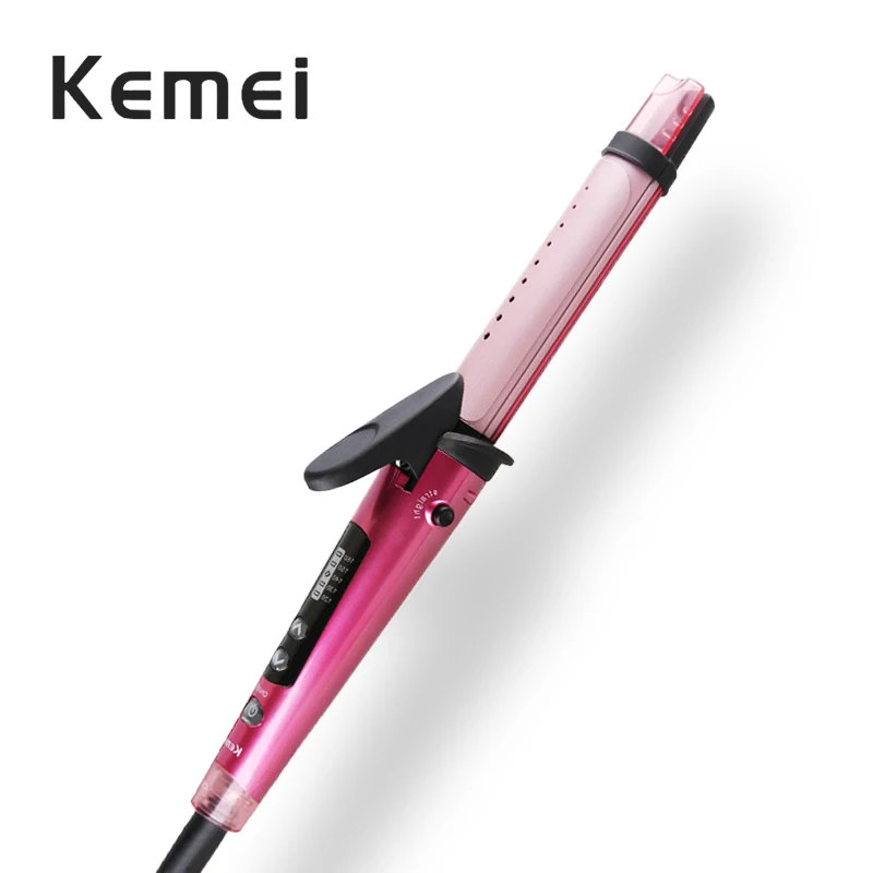 Kemei профессиональные 2 в 1 щипцы для завивки волос и выпрямитель температуры титановые гофрированные щипцы Парикмахерская Салон утюги Инструменты F35