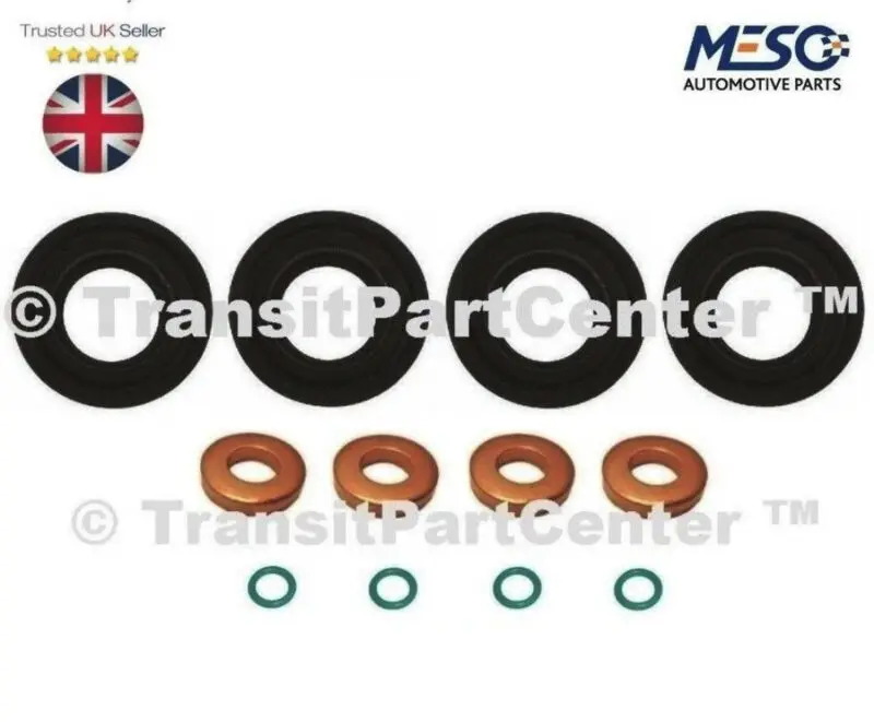 Для уплотнение топливной форсунки + шайба ORING FORD TRANSIT MK7 2 4 3 TDCI 2006 на черном