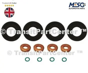 

for FUEL INJECTOR SEAL + WASHER + ORING FORD TRANSIT MK7 2.2 2.4 3.2 TDCI 2006 ON Sealing ring with black