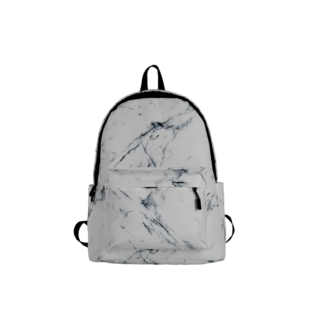 MAIOUMY, женский рюкзак, модный, с мраморным узором, женские сумки на плечо, большая емкость, студенческий, Shcool, для ноутбука, дорожные рюкзаки - Цвет: WH