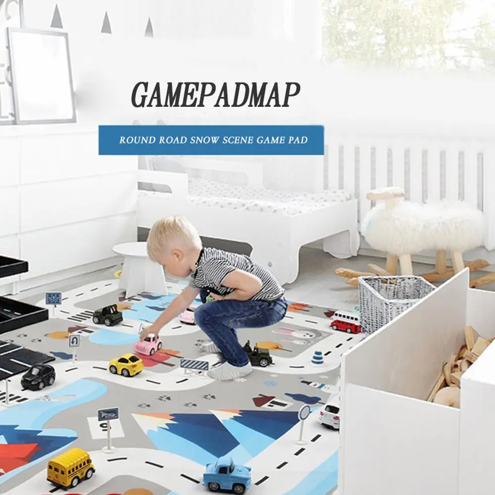 

Baby Crawling Traffic Parking Play Mat Kids Carpet Baby Play Mat Kids Car Traffic Parking Map Rug Children Game Pad Fun Toys
