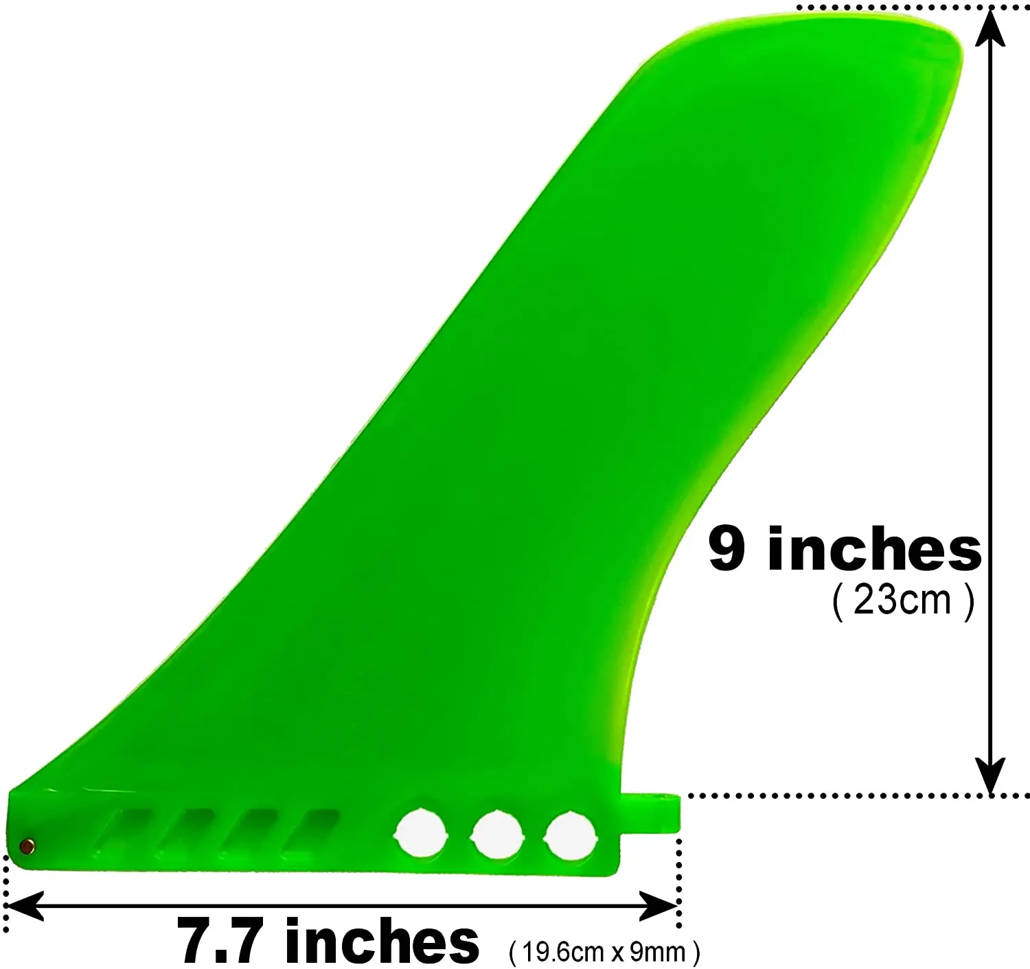 Soft Sarusurf 9" US Safety Flex Fin for Paddle Boards