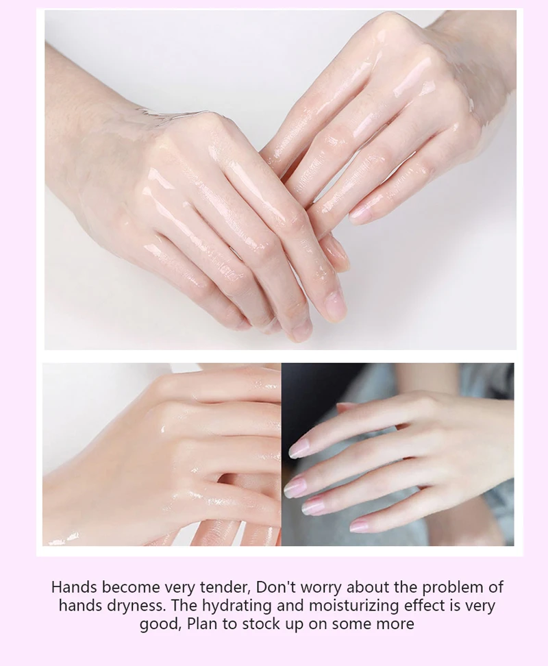 Hfaad244aa6dc4b7e85848655b40b6cd6L 10Packs Exfoliating Hand Masks Wax Peel Moisturizing Spa Gloves Whitening Hand Mask Cream Hand Scrub Remove Dead Skin Hand Care