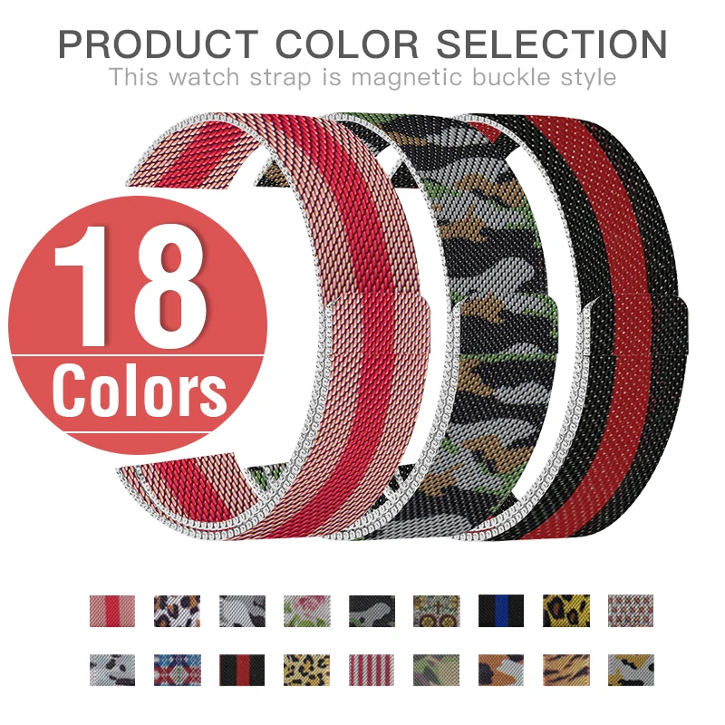 

2019 New Stainless Steel Milanese Loop Band Magnetic Metal Bracelet Strap Designed for APPLE Watch Series 4 3 2 1