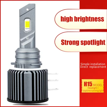 

2pcs Canbus Error Free Led H15 Headlights CSP Chips For Golf 7 dedicated 6000K 12000LM Fog Light Automobile 12v Bulb