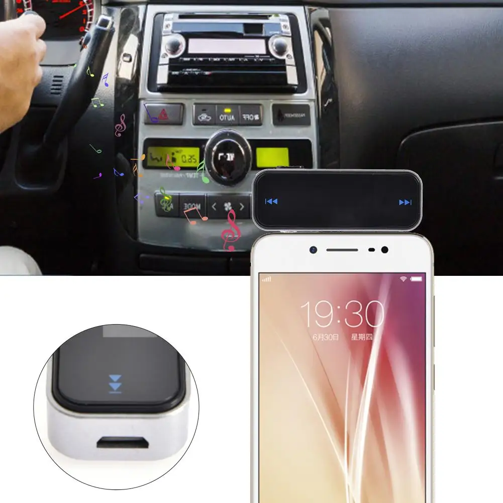 MP3-плеер беспроводной fm-передатчик громкой связи автомобильный комплект с 3,5 мм стерео разъем USB зарядное устройство адаптер питания для мобильного телефона планшета