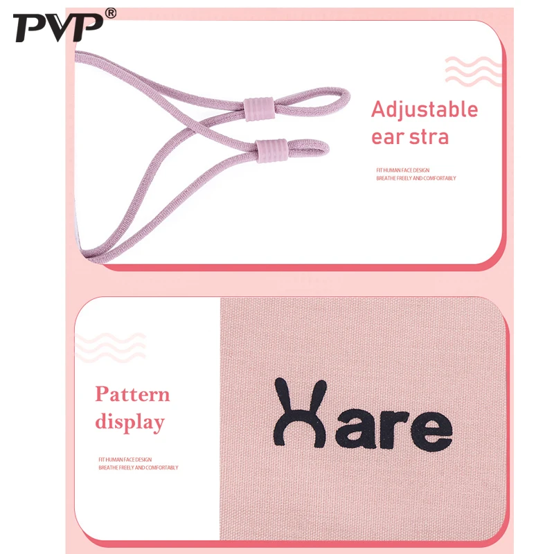 PVP 1Pcs Fashion Rabbit Face Mouth Mask Anti Dust Mask Filter Windproof Mouth-muffle Bacteria Proof Flu Face Masks Care Reusable