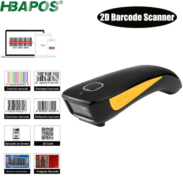 USB Qr Bar Codes Gun 1D 2d Barcode Scanner for Supermarket Handheld Code  Reader - AliExpress