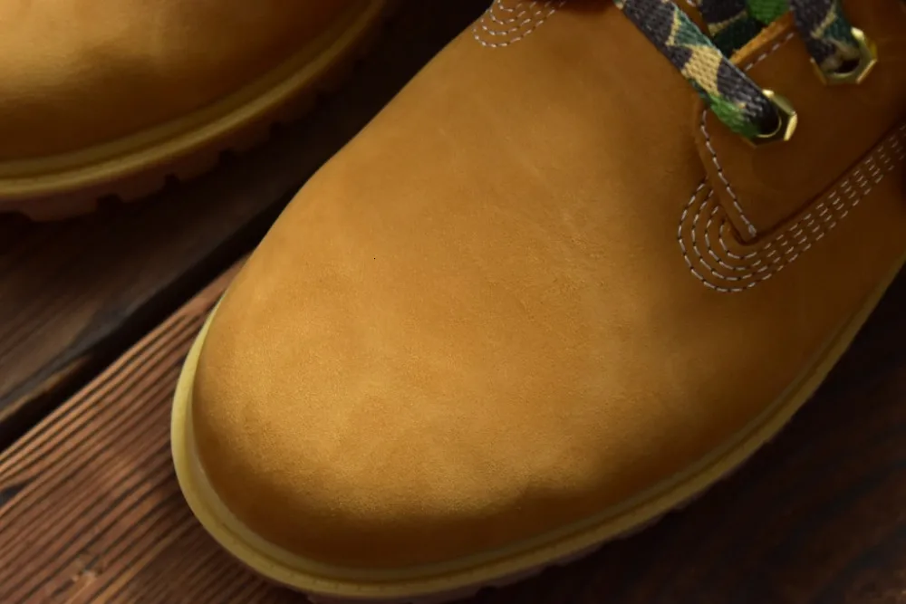 TIMBERLAND оригинальные мужские Премиум водонепроницаемые ботильоны, мужские уличные Прочные ботинки из натуральной коровьей кожи желтого цвета A1R7Y