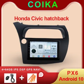 

COIKA Android 10 System Auto GPS Navi Receiver For Honda CIVIC 2006-2012 IPS Touch Screen DSP Audio BT 4+64GB RAM 2 DIN Radio