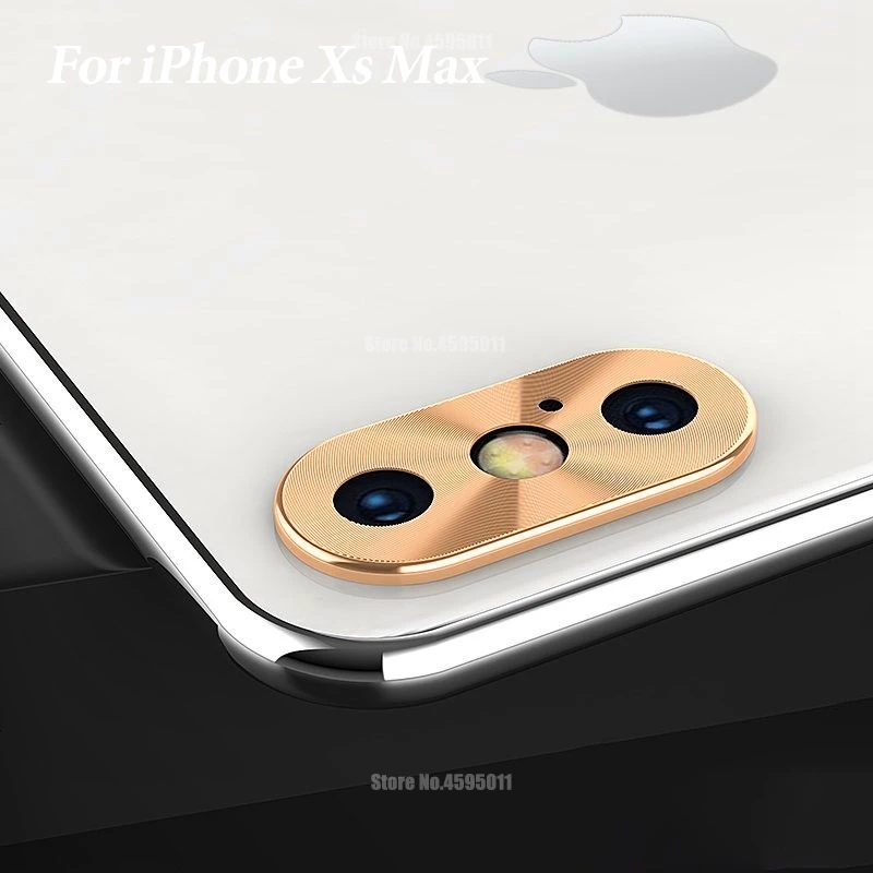 Защита объектива камеры для iPhone XS MAX XR X Защита камеры кольца крышка для iPhone XS MAX XR XS защитное металлическое кольцо