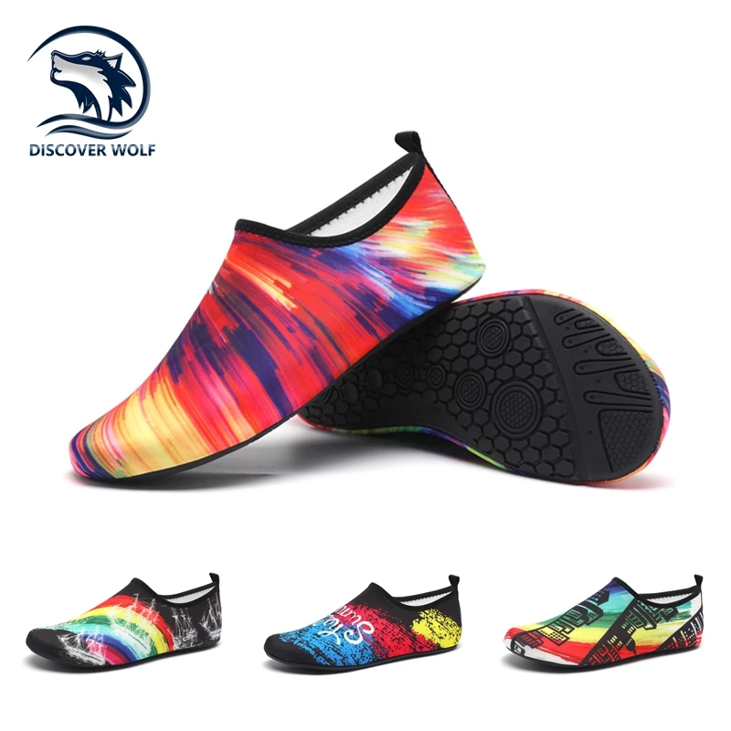 

Men's Summer Swimming Socks Non-Slip Aqua Shoes Diving Beach Slippers Barefoot Shoes Sneakers Women Upstream Water Shoes Unisex