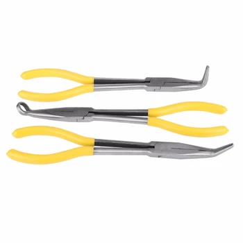 

Bent Nose Pliers 270Mm Extra Long Pliers 45/90 Degree Bent Nose Or O-Shape Tip Craft Repairing Tool With 3 Kinds