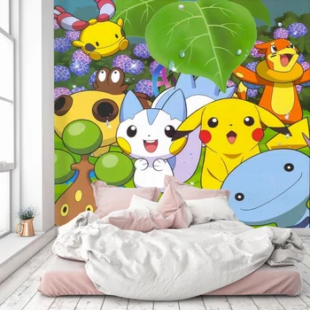 

[Self-Adhesive] 3D Murals For Pokemon 923 Japan Anime Wall Paper mural Wall Print Decal Wall Murals Belly