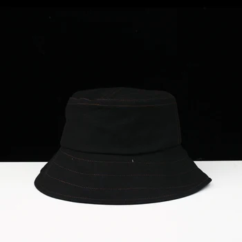 

Simple fisherman hat male thin shade hat wild casual outdoor street sunscreen stitching striped basin hat female