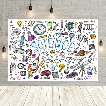 

Avezano Boy Science Birthday Party Photography Background Newborn Scientist Chemical Baby Shower Backdrop Photo Studio Shoot