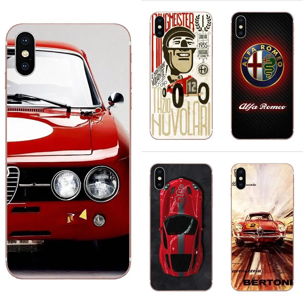 

TPU Custom Design For Huawei P7 P8 P9 P10 P20 P30 Lite Mini Plus Pro Y9 Prime P Smart Z 2018 2019 Car Alfa Romeo