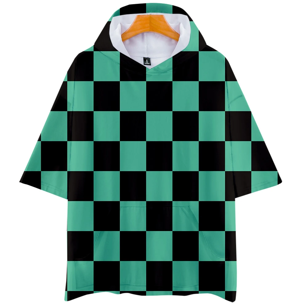 demon slayer checkered shirt