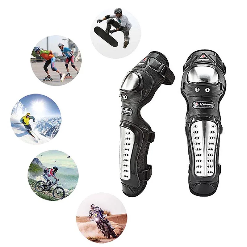 Knee Protection Pad Breathable Adjustable Leg Protection Equipment Outdoor Motorcycle Riding Sports Protective Gear