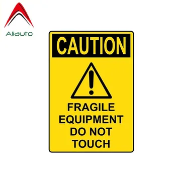 

Aliauto Warning Car Sticker Reflective Fragile Equipment Do Not Touch Decal Accessories PVC for Toyota VW Honda Suzuki,15cm*10cm