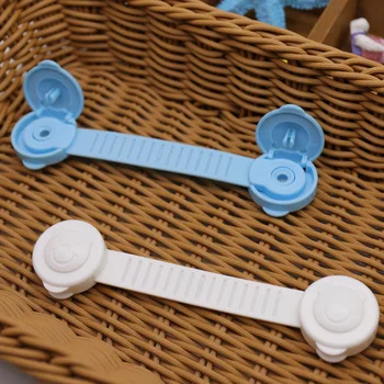 

10PCS/Set Random Color Baby Doors Drawers Wardrobe Safety Locks Baby Children Protection Plastic Lock Kids Safe Lock