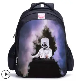 DJ Marshmello рюкзаки для детей рюкзаки для рюкзак для начальной школы для младших школьников рюкзаки для девочек мальчиков - Цвет: picture color