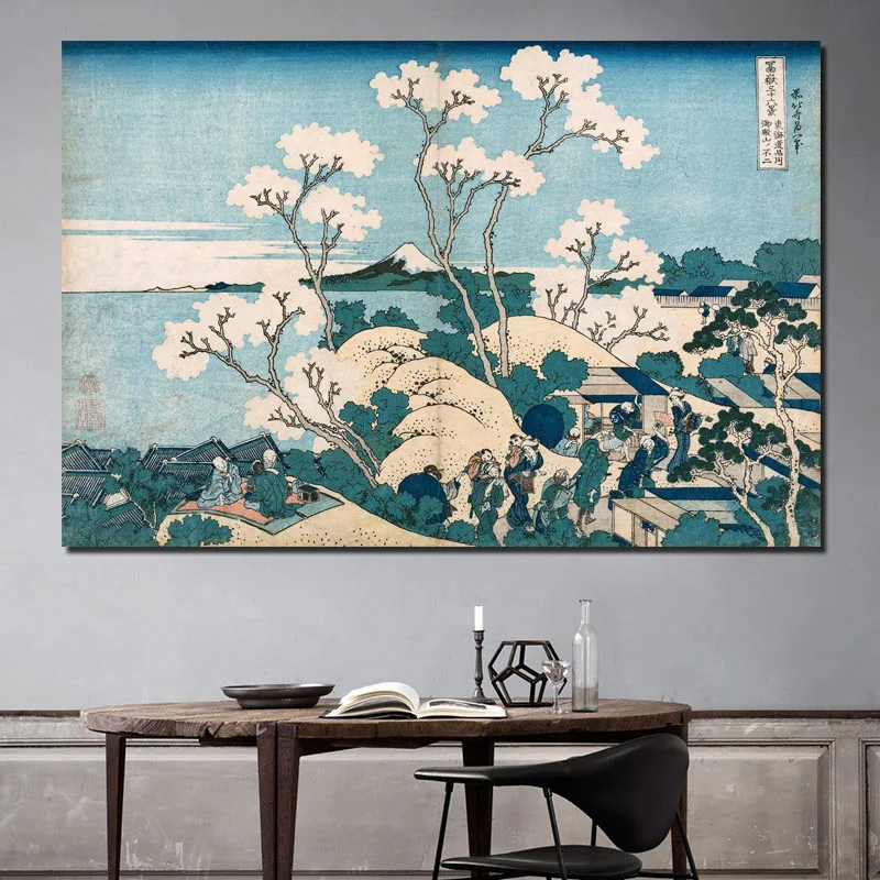 Обои Katsushika Hokusai настенная живопись на холсте плакаты современная Настенная