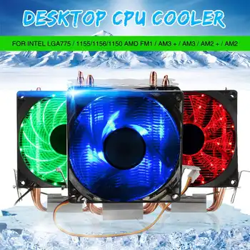 

LEORY LED CPU Fan Heatsink Radiator 9cm For Intel LGA775/1155/1156/1150 AMD High Quality Computer Cooler Cooling Fan For CPU