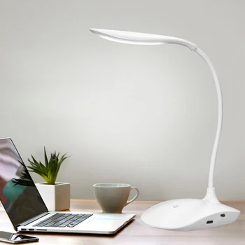 

600LUX Brightness 360 degree FoldableB Rechargeable Touc h Sensor Table LED Lamp 3 level Dimmable Reading Study Desk Light