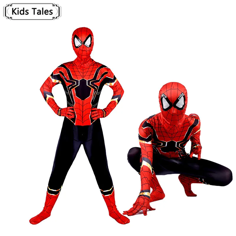 Spider man Costume Cosplay Baby Boys Kids Jumpsuit Suit Christmas For Carnival Party SR521 |