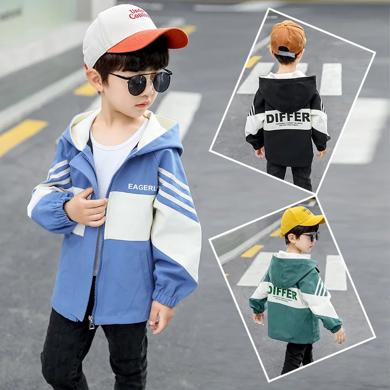 

BOY'S Coat Spring CHILDREN'S Garment Big Boy Trench Coat Spring And Autumn Little Boy Jacket Western Style Jacket